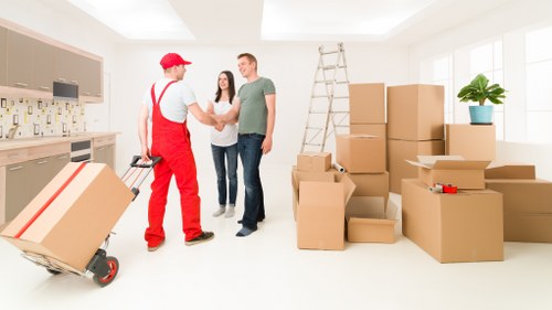 Moving and renovation items placed in secure storage in Pimlico