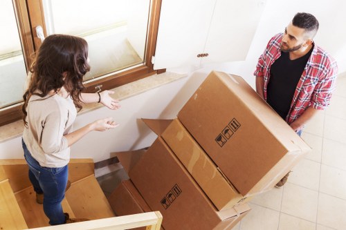Local office removals team working in Pimlico street